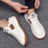 Men's leather soft-soled trend korean version sneakers-WH-03316 - Image 2