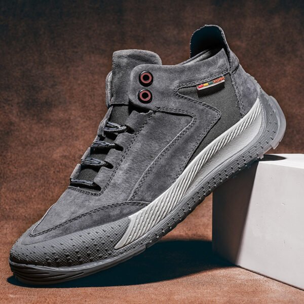 new style plus velvet outdoor  Leather high top casual shoes GY-20325