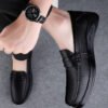 Men's genuine leather soft sole casual leather shoes BK-2385 - Image 4