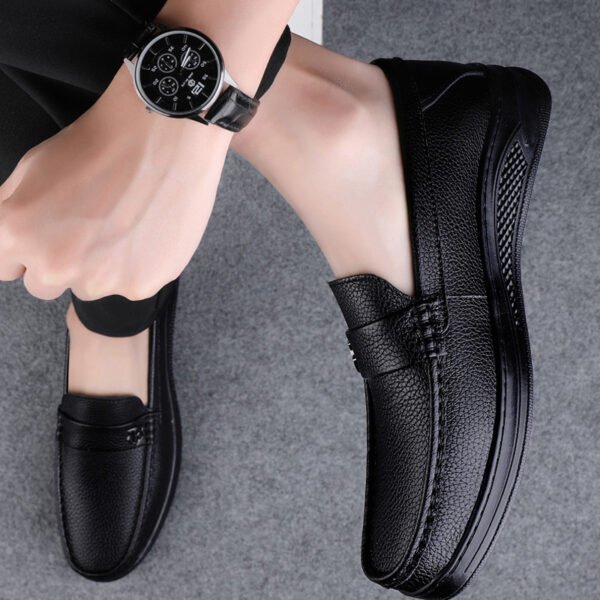 Men's genuine leather soft sole casual leather shoes BK-2385 - Image 4