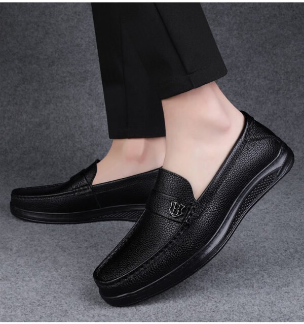 Men's genuine leather soft sole casual leather shoes BK-2385 - Image 3