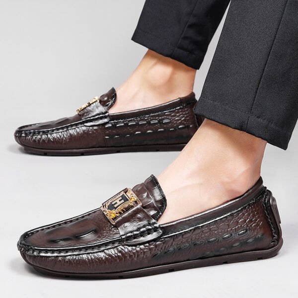 Genuine leather cowhide men's shoes BR-6655 - Image 4